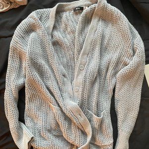 Urban Outfitters light grey knit cardigan